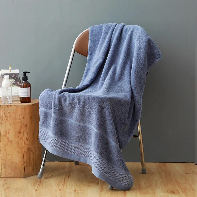 Роскошные полотенца и банное полотенце, набор из 100% хлопка для дома и отеля, большой размер, Белый, Серый