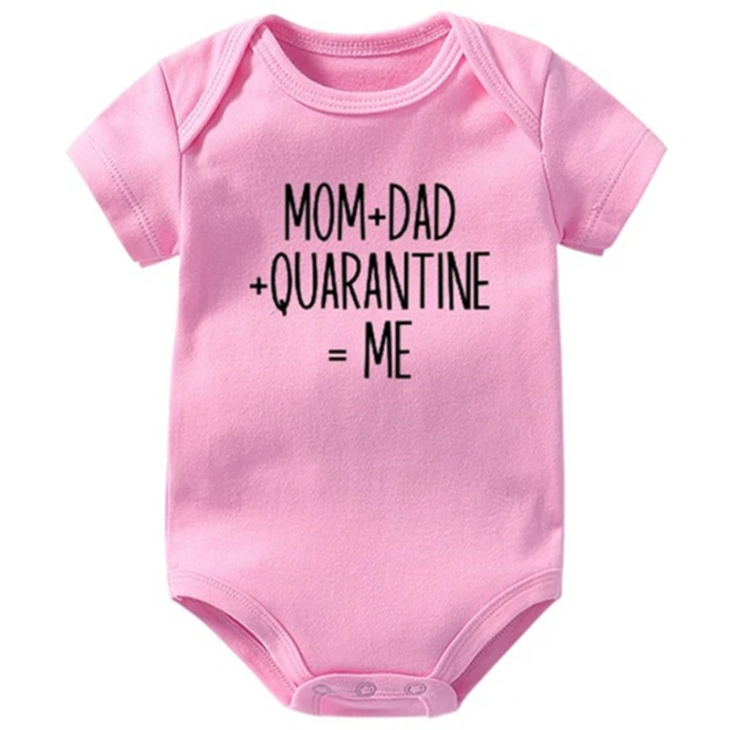 Funny Newborn Boy Girls Mom Dad Quarantine Me Letters Print Suit Cotton  Short Sleeve Crawling Baby 0-24m Romper Infant Clothes - Buy Baby Rompers, Baby Clothes Newborn,Funny Baby Clothes Product on 