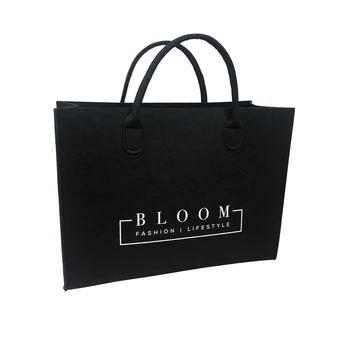 Reusable Eco Felt Fabric Grocery Bags Shopping Bags Large Stylish Travel Tote Bag for women's handbag