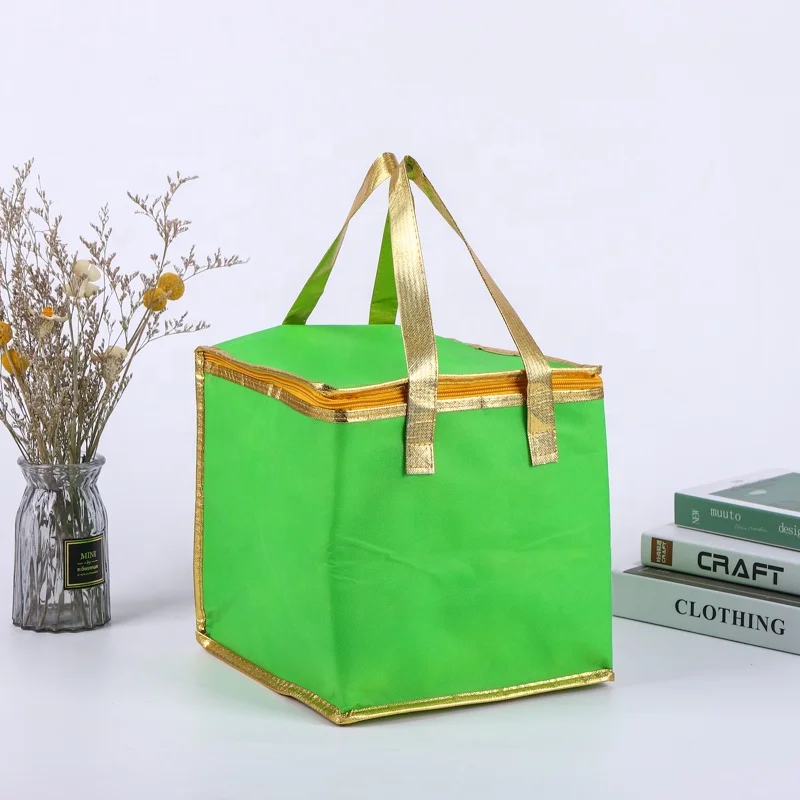 Модная изолированная сумка для ланча, сумка-холодильник на молнии, теплоизоляционная сумка с логотипом на заказ