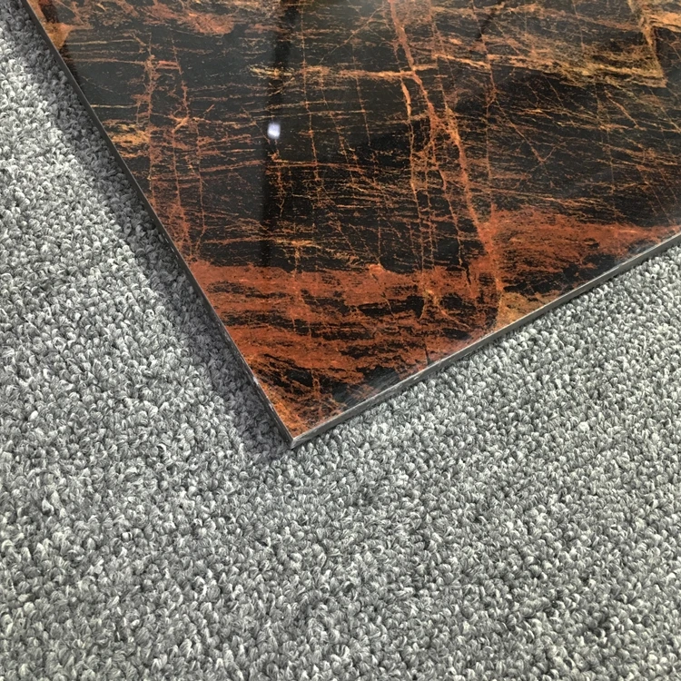 Gloss 12x12 Black Ceramic Floor Tile Picture Glossy Black And Red