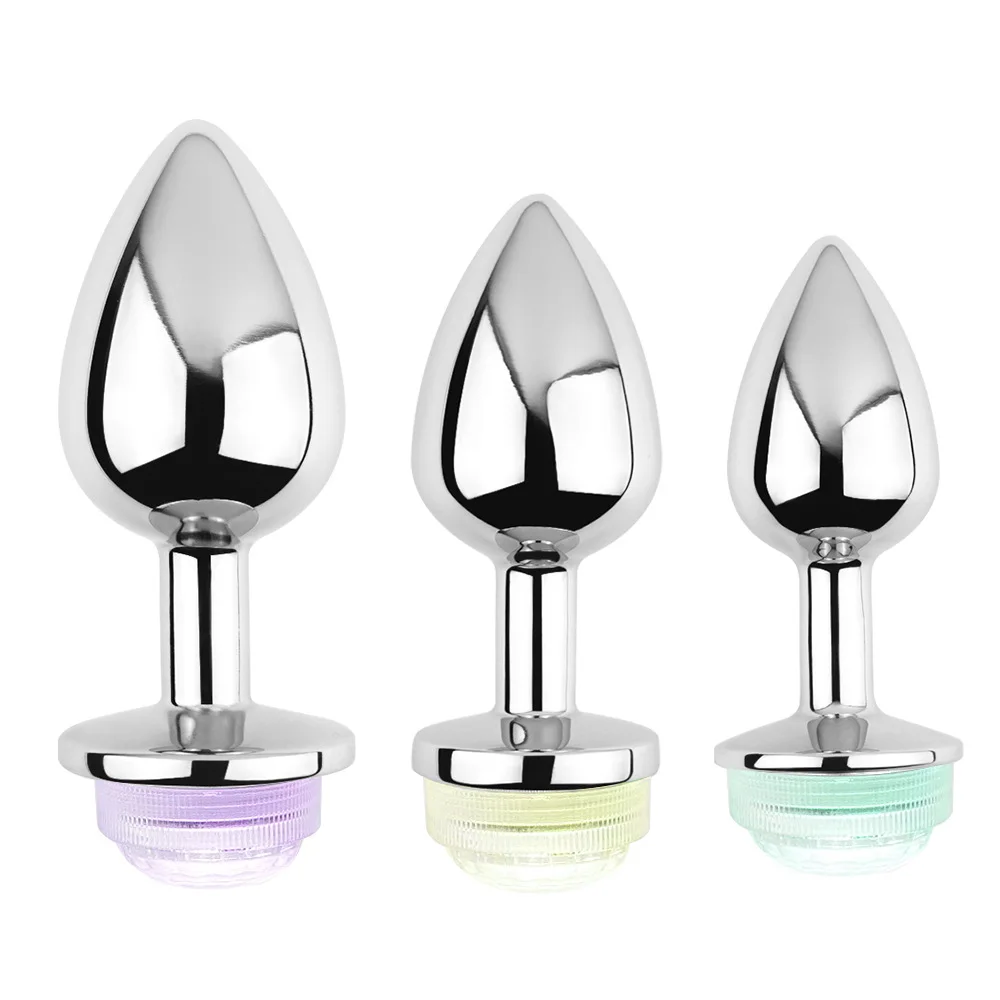 Stainless Steel Anal Plug Sex Toys for Men - Remote Control
