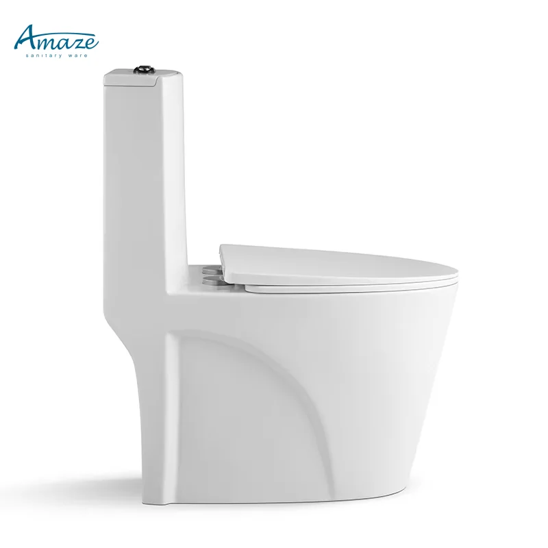 Modern bathroom floor mounted dual flush siphonic modern wc ceramic commode sanitary ware one piece toilet bowl factory