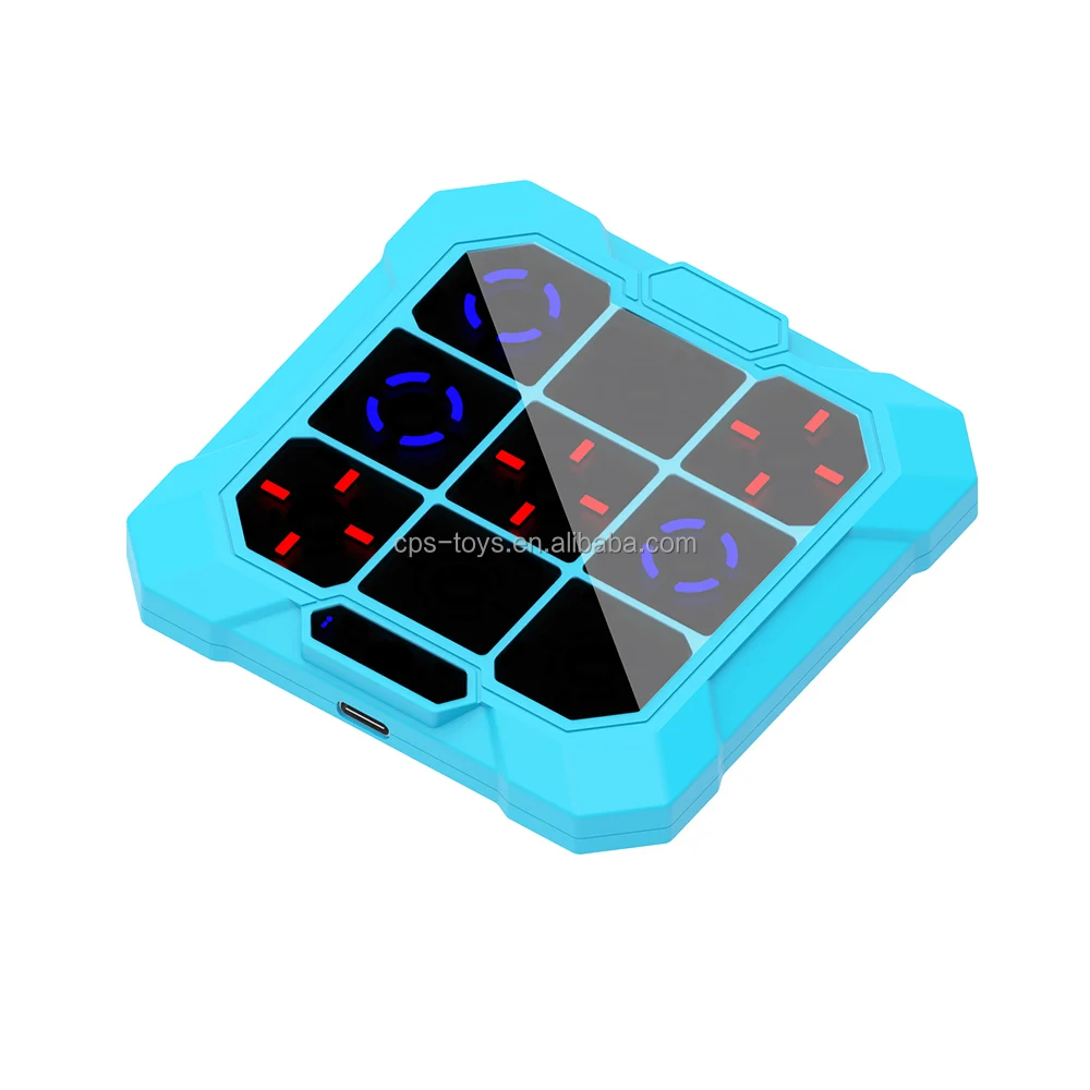 6-in-1 Electronic Handheld Puzzle Game Console Portable Tic Tac Toe Sudoku for Kids Educational Travel Toy Made Durable Plastic