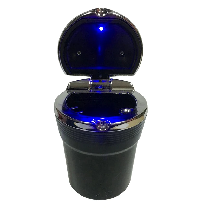 Ihreesy Auto Aschenbecher Mit LED - Gold Mit Deckel & Feuerfest