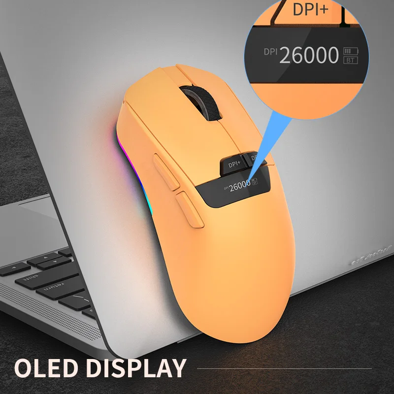 シングル8KレポートレートゲーミングマウスワイヤレスPixart3395