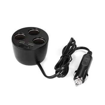Factory Direct Sale 3 Cig Hole 100W Chargers & Adapters Car Magnetic Cup Charger Holder