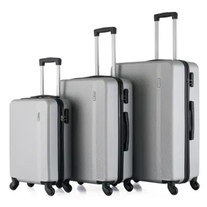 High Quality 3-Piece ABS Hardside Spinner Luggage Set New Fashion Transparent Waterproof PVC Dust Proof Case Covers Clear