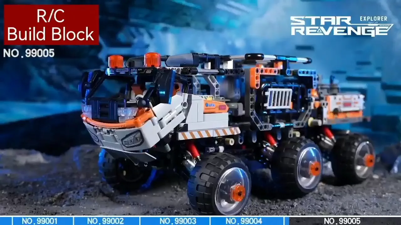 Reobrix 99005 1758 Pcs Remote Bricks Transporter Space Vehicle Smart ...