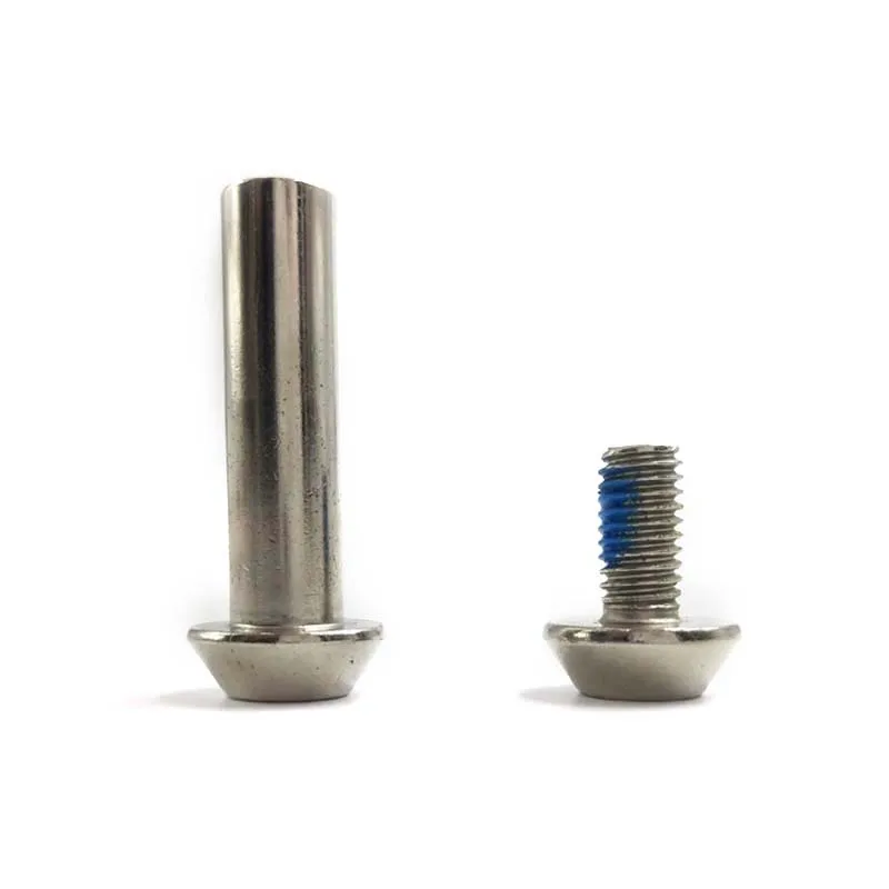 Rivet screw OEM custom binding screw post Stainless steel male and female chicago screws with nylon patch