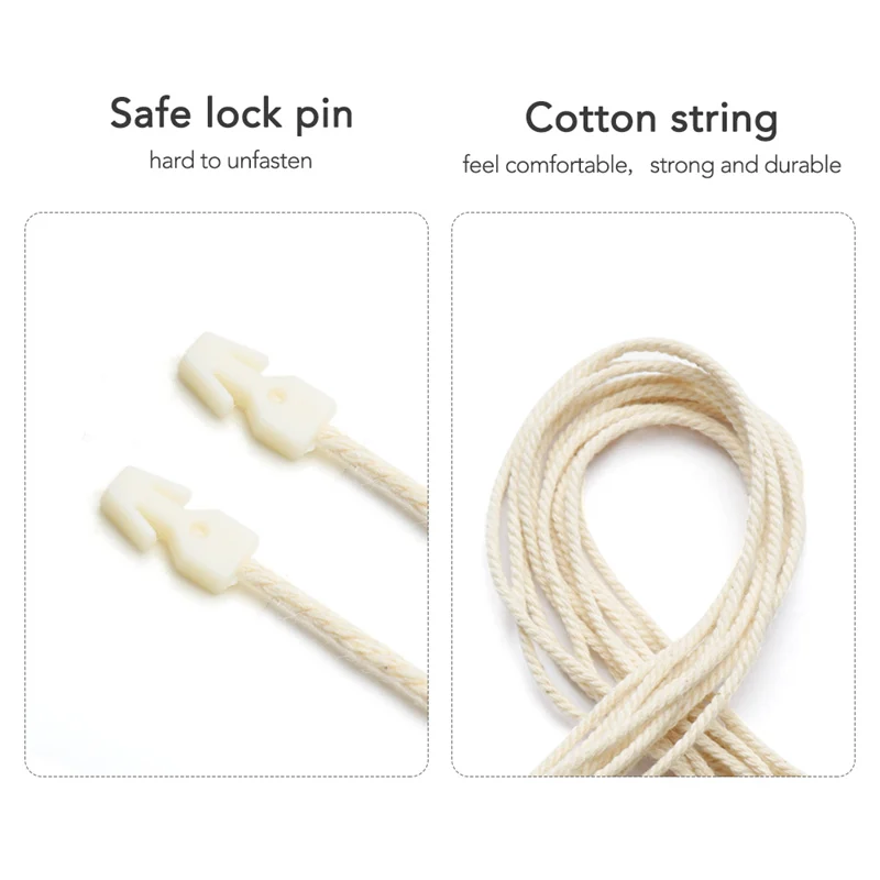 Degradable Material PLA Hang Tag String Seal Tags for Garment