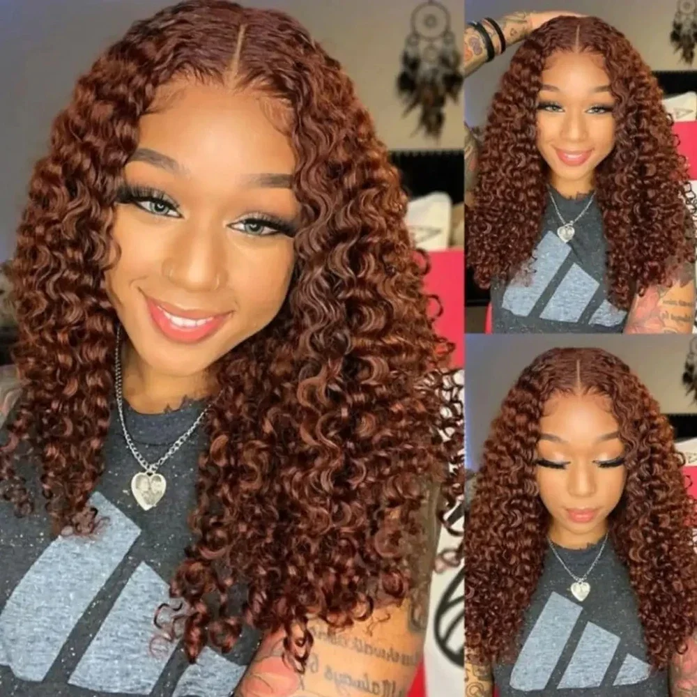 Peruca lace front cabelo humano bob deep curly castanho_voghion.com