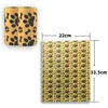 Huella de pata de hueso amarillo 18/rollo 12 seda