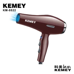 Электрический Профессиональный фен для волос kemey Km-8522 горячий и холодный воздух регулирования High-Power1800w