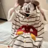 IM142-W Pantaloni con mantella di Topolino a righe bianche e marroni