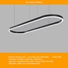 Ovale 150*60cm 80w