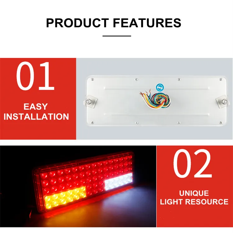 Deba Newly Upgraded Ip67 Waterproof Highlight Low Powerconsumption 12v 24v Truck Led Tail Light