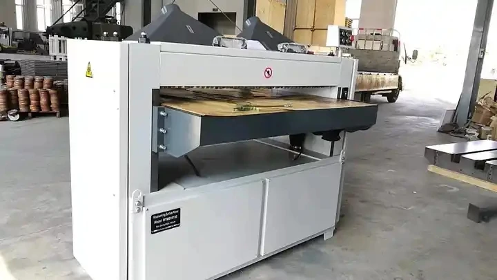 New Automatic Woodworking Double Side Surface Thickness Planer Machine With CE