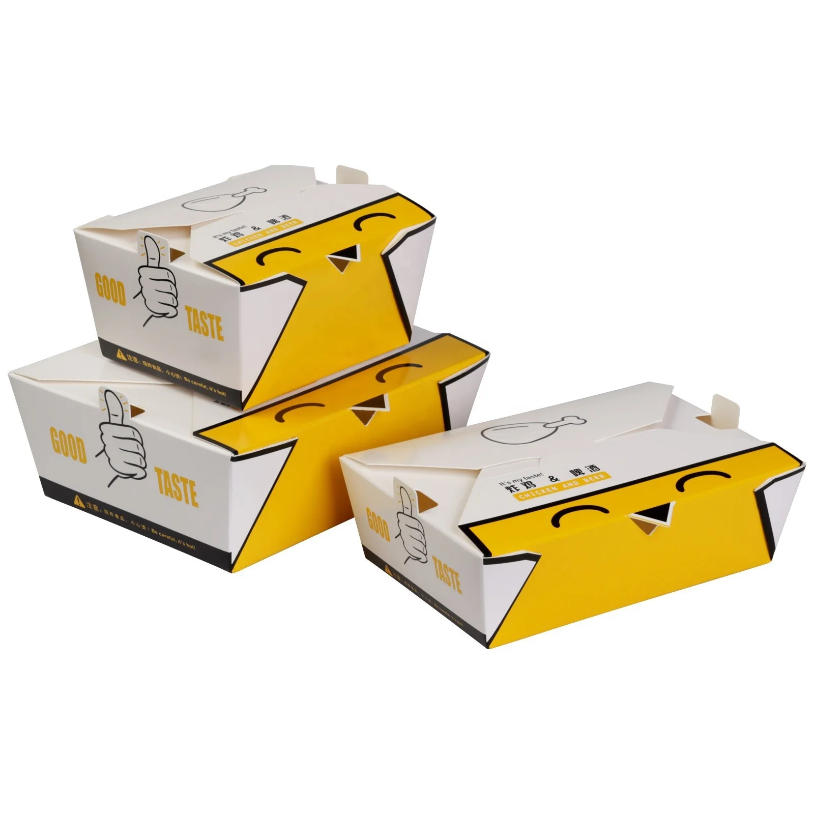 Fried Chicken Box Fried Food Takeaway Packaging Creative Orleans Grilled Chicken Snack Lunch Paper Box