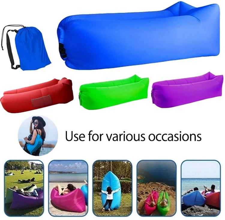 High Quality Airsofa Laybag Lazy Boy Recliner Inflatable Couch Lounger Camping Air Mattress Sofa Beach Sleeping Lazy Bag