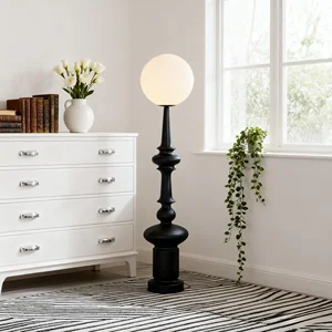 JACKSUN Vintage Roman Style Modern Living Room Sofa Floor Lamp PC Body Floor Lamp Bedroom Bedside Resin Table Lamp