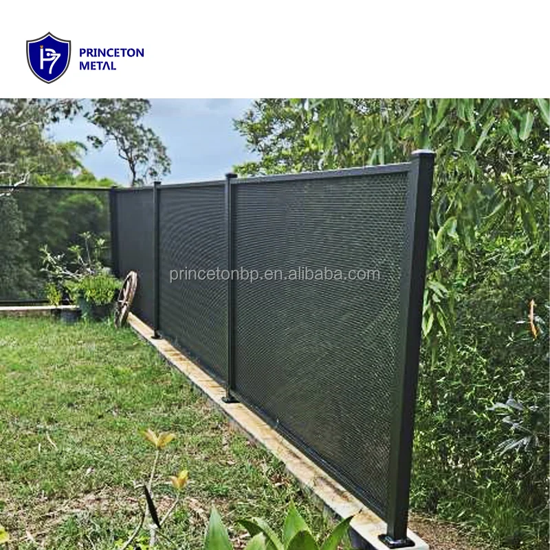 Ventilated Style Powder Coated Perforated Aluminum Alloy Privacy Pool Fence Panel