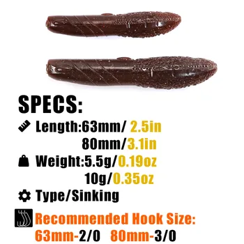 Potato Artificial Stainless Steel Bait 63cm 8cm Black Pit Bass Fishing Black Sinking Salt-Added Slow-Sinking Mandarin Fish Lure – Lure – view 3