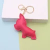 Hebilla de cadena dorada - perro - rojo rosa