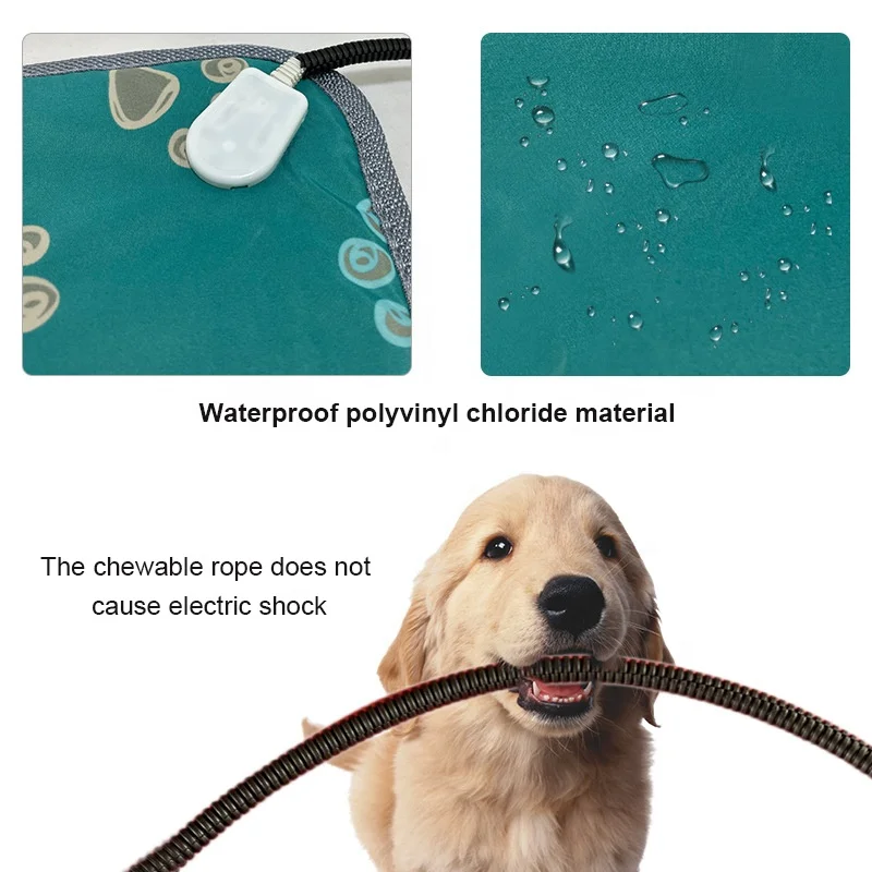 ペット用電気毛布 猫専用ヒーティングパッド 定温 防水・防漏 コンパクトヒーター 犬用電気毛布 6