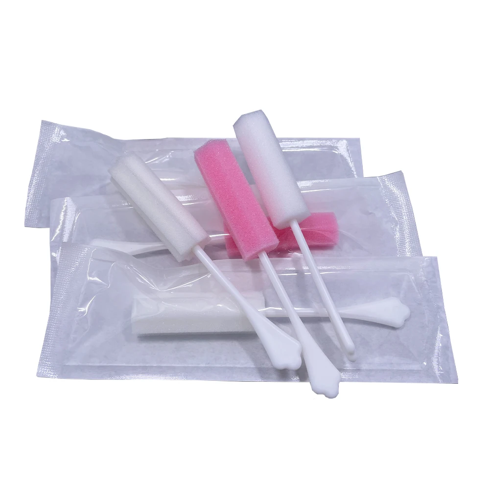 Disposable Polyurethane Colorful PU Sponge Swabs After Sex Medical Vaginal Foam Brush Cleaning Brush Round Cleaning up Brush