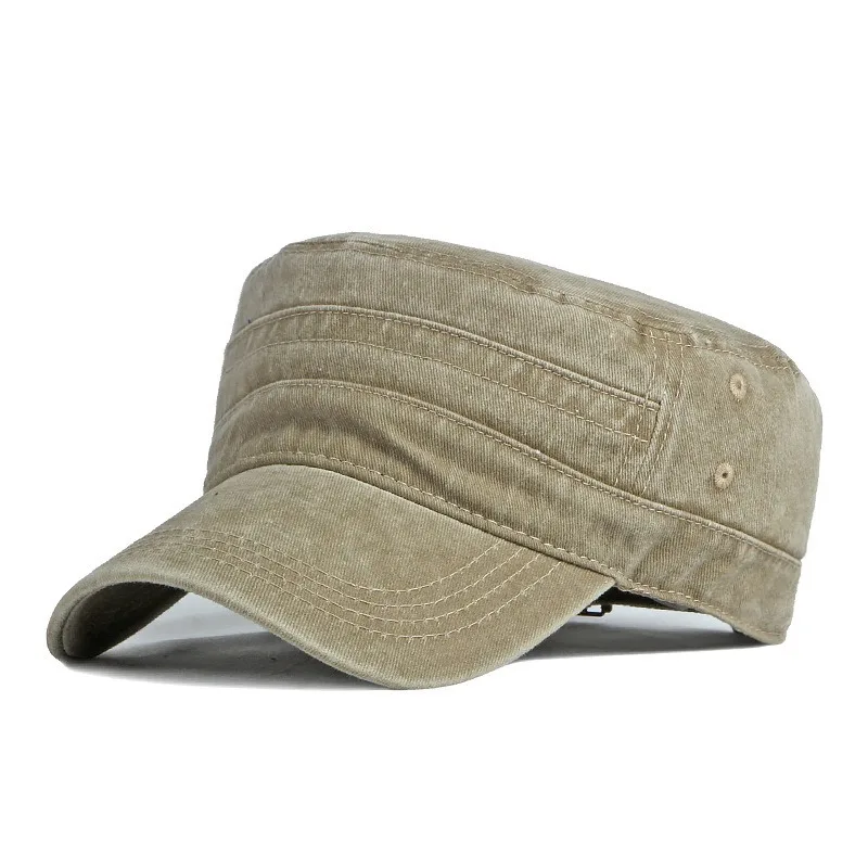 Custom Plain Jungle Camping Officer Style Army Green Sports Cap Baseball Hat With Embroidery Logo