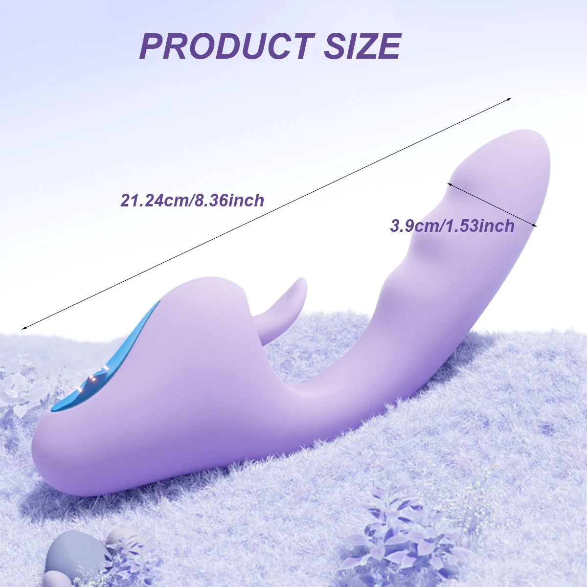 Vibrator Thrusting Dildo with LCD Display,Sex Toy G Spot Clitoral Vibrators, Rabbit Vibrator Adult Sex Toys for Women Couple