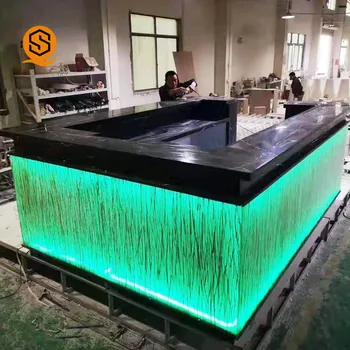 バーカウンター L字型半透明クラブバーカウンターバー家具デザイン| Alibaba.com