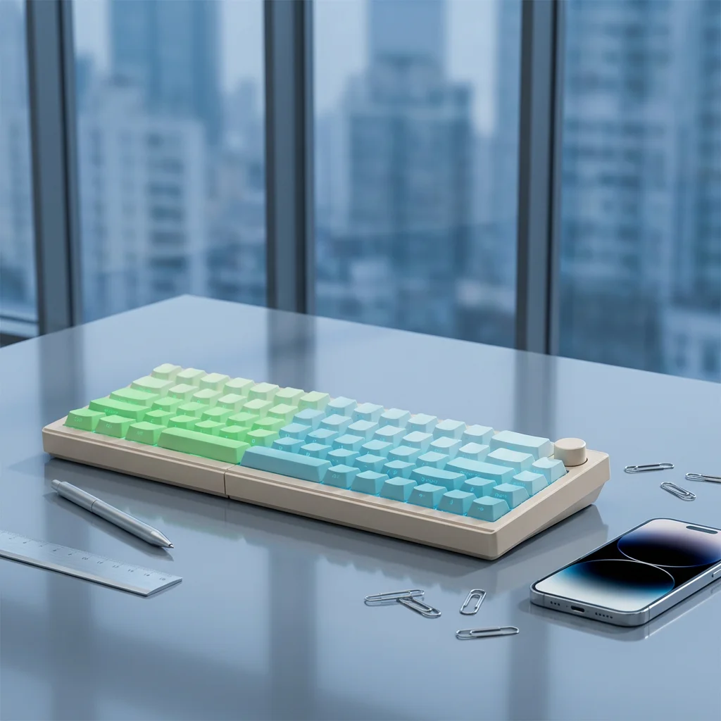 Zornher ST68 68keys Split Mechanical Keyboard Cute Wireless Tri
