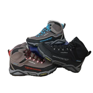 Unisex High Top Safety Shoes Mesh Upper Rubber Outsole for Outdoor Autumn Hiking Climbing Waterproof Anti-Static Non-Slip