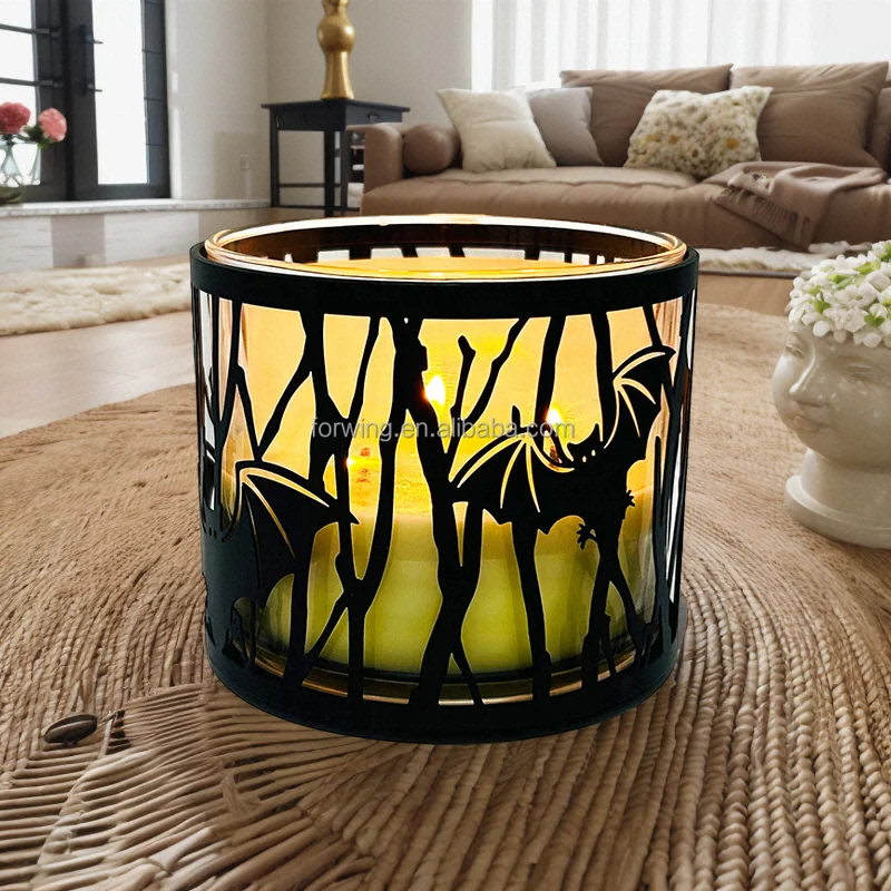 Customized Table Top Dinner Decorative Metal Candle Holder Black Copper Candle Stick Holder