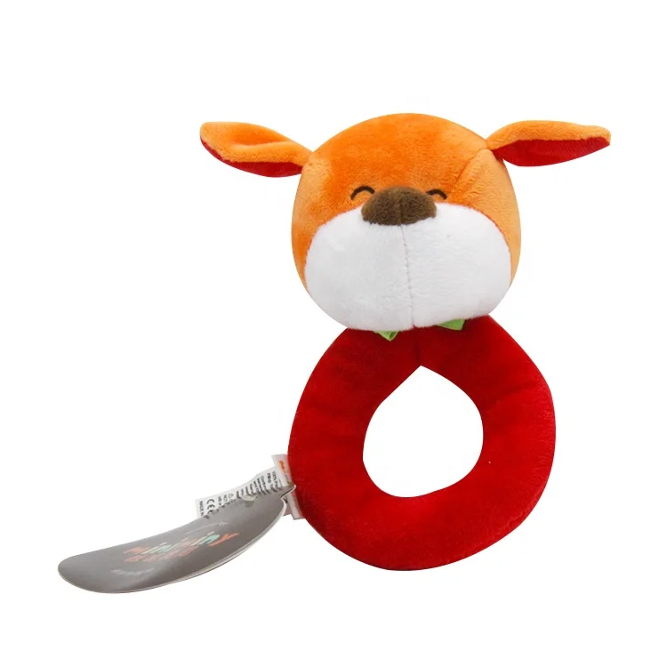 Новое поступление, игрушка-колокольчик в виде животного, плюшевая детская игрушка, мягкая погремушка, пищалка, игрушка