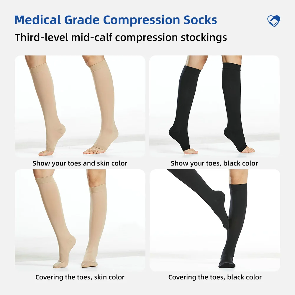 Thigh High Compression Stockings for Edema & Circulation - product detail 2