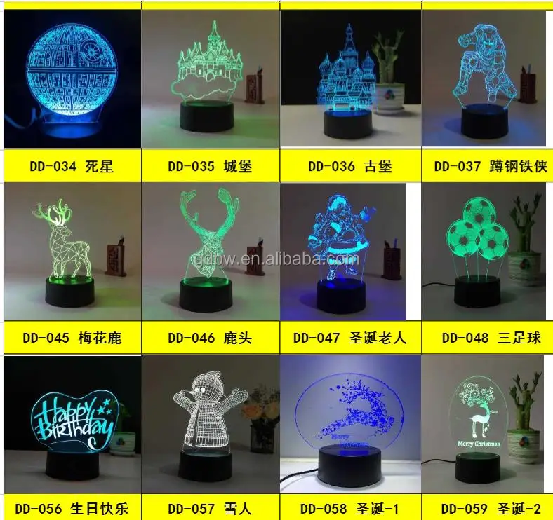 Night Light Message Acrylic Night Lamp 3d Night Light Suitable For Diy