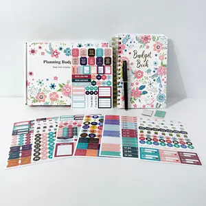 OEM Creative Gift Set Stickers Bill Tracker Budget Saving Book Money Organizer Planner