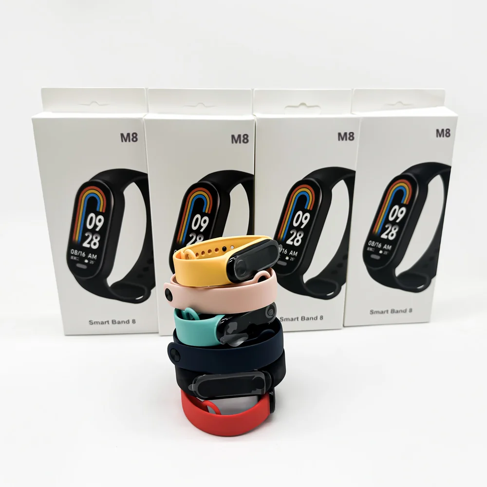 M7 M8 M6 M5 M4 M3 Smart Bracelet BT Alarm Clock Sleep Heart Rate Monitor Smart Watch