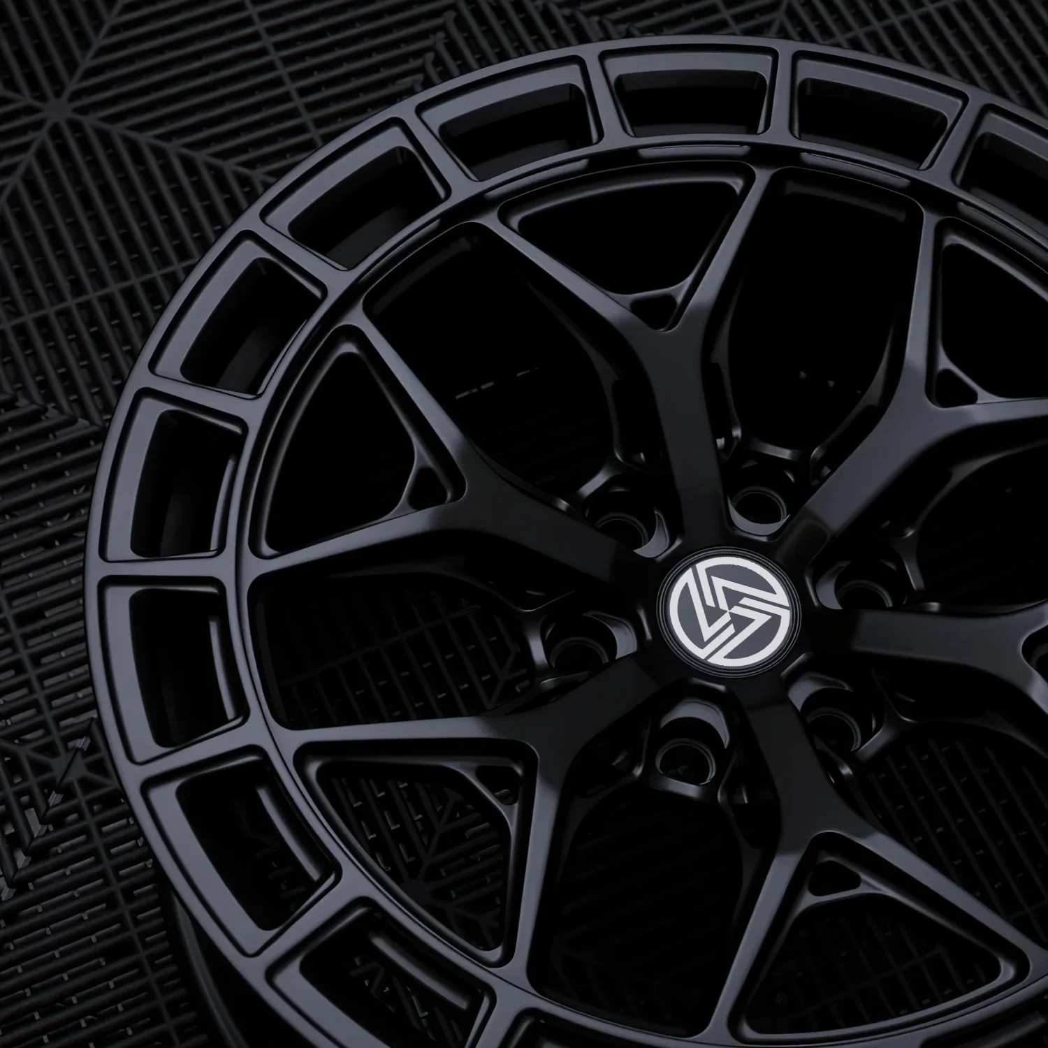 XL 20x10 Custom Forged Deep Concave Wheels 6x139.7 Black Multi-Spoke Rims for Offroad Truck Forged Off-road Wheels - Image 3