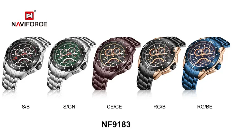 Wholesale NAVIFORCE 9183 SGN Men s Watch Luxury Brand Business