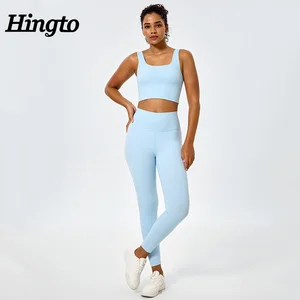 Women's Yoga Clothing Pilates Set Eco Friendly Activewear Manufacturers Workout Sets for Women Wholesale Custom Fitness Wear