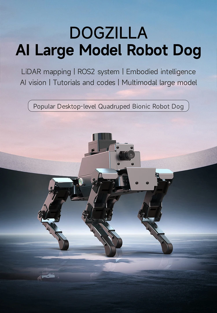 12DOF DOGZILLA S1/S2 Quadruped Robot Dog with AI Vision for Raspberry ...