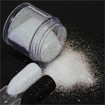 High quality art laser black and white granulated sugar glitter for nails decoration