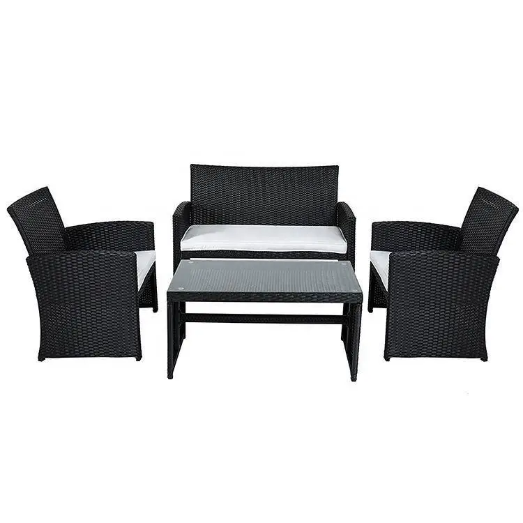 product outdoor patio furniture rattan sofa 4 pc garden furniture rattan sofa-4
