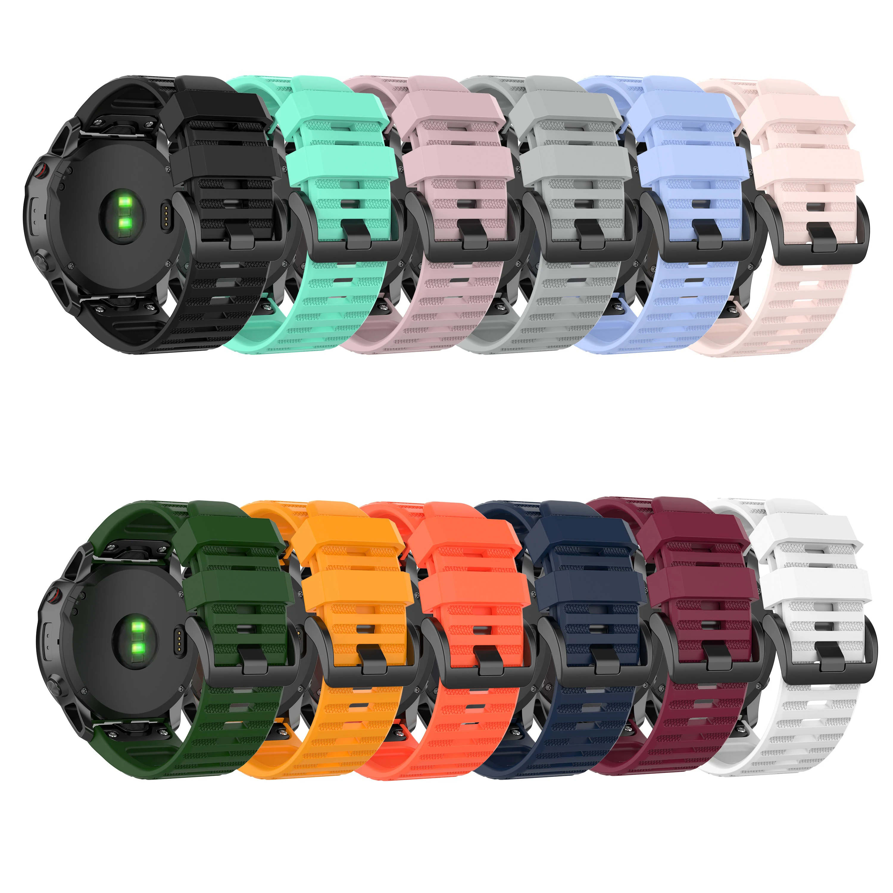 Shanhai Smart Watch Band Strap 22 26mm For Garmin Fenix 5x 5 3 6 Pro Gps Watch Quick Release Silicone Easyfit Wristband - Buy 22mm Watchband For Garmin Fenix
