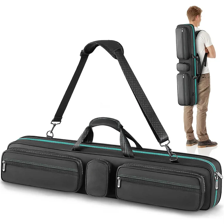 Customize Pool Cue Stick Carrying Case With Adjustable Shoulder Straps Billiard