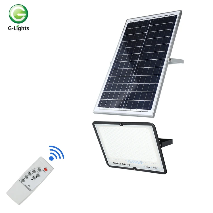 High power ip67 waterproof outdoor aluminum 50w 100w 200w 300w led solar flood lamp price